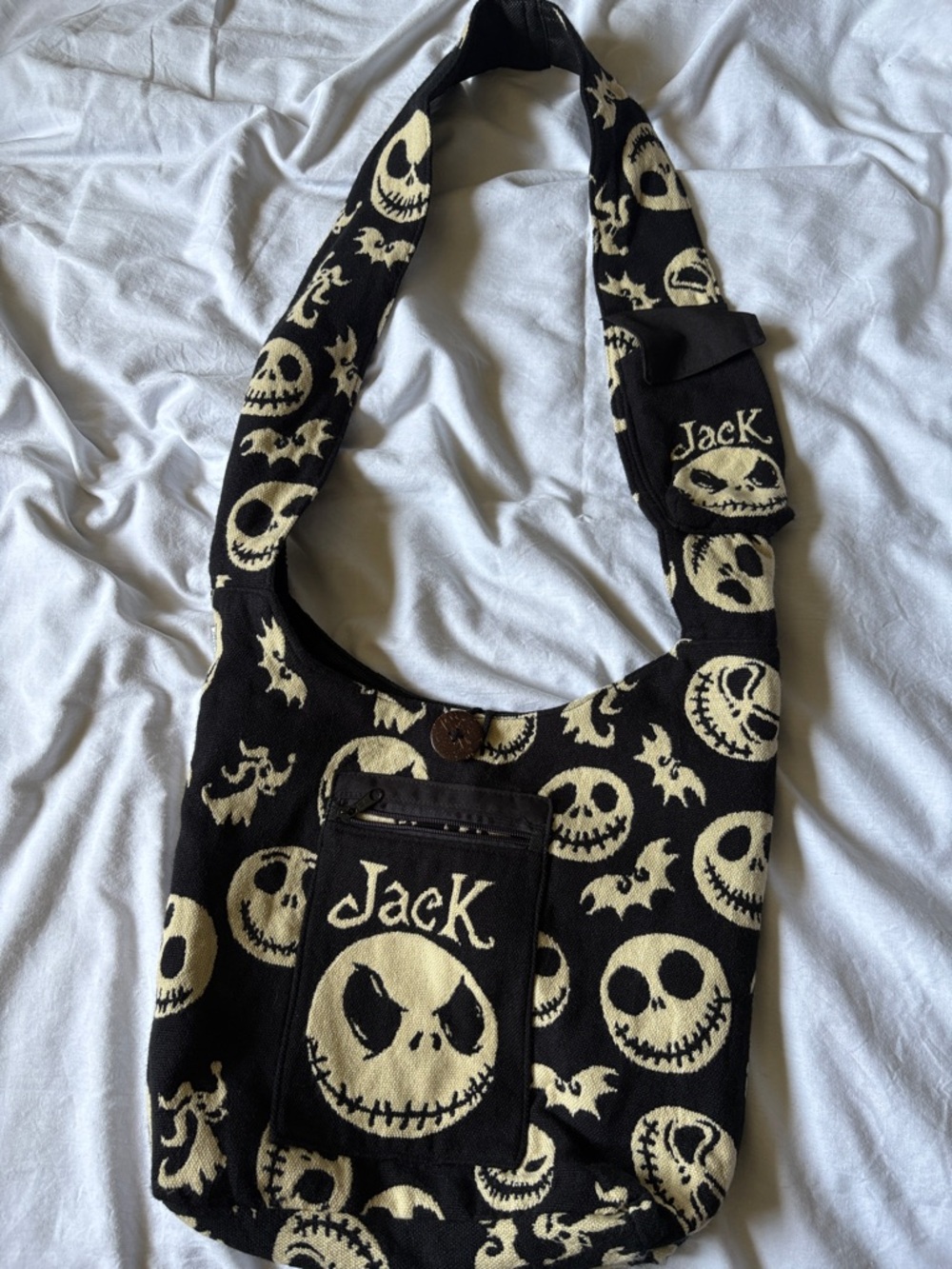 Jack Skellington hobo bag